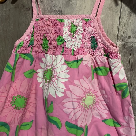 Lilly Pulitzer white label pink floral short-all romper 18-24 mos. - Picture 2 of 6